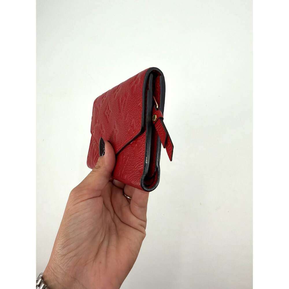 Louis Vuitton Monogram Empreinte Victorine Wallet Red - Picture 8 of 11